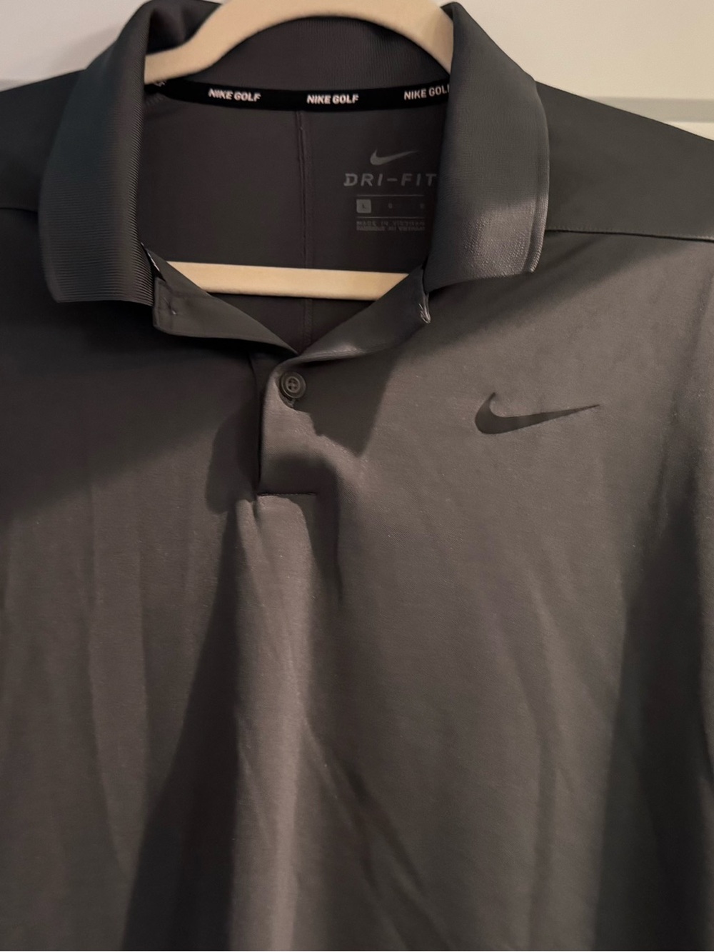 Nike Men's Black Dri-FIT Golf Polo